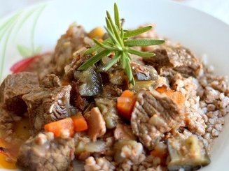 Рагу из говядины с грибами