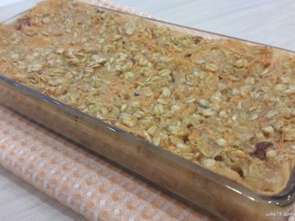 Запеченная овсянка "Морковный пирог"
