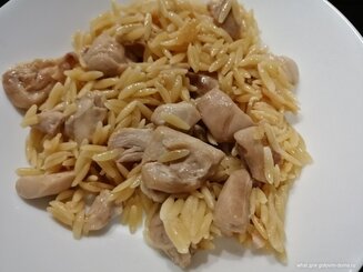Орзо с куриным филе