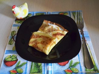 Яичница в блинном конвертике
