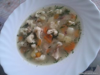 Куриный суп с клецками