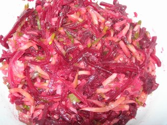 Салат из свеклы и огурцов