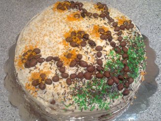 Блинный торт с творожно-сливочным кремом