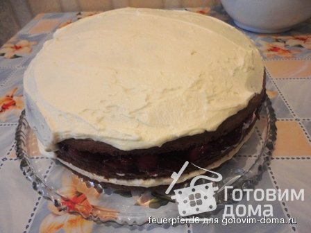 Вишнёвый торт с маскарпоне фото к рецепту 2