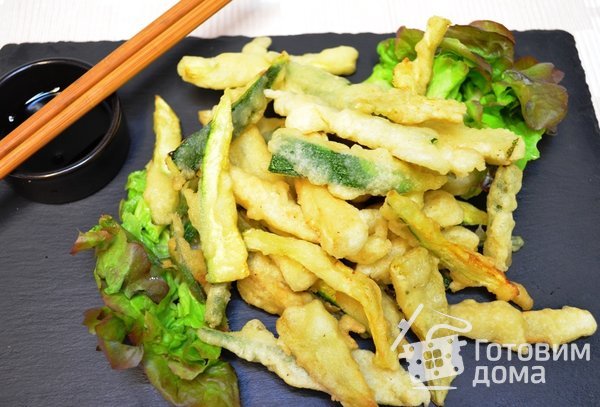 Тэмпура овощи- закуска по-японски фото к рецепту 4
