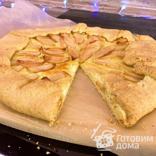 Галета с Яблоками и Творогом. Открытый яблочный пирог
