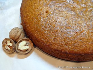 Медовая коврижка с яблоками (постная)