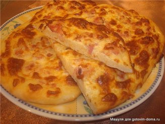 Фламмкухен из Эльзасса - пирог с луком, беконом и сыром