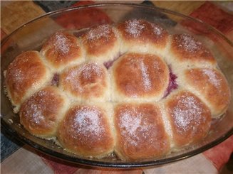 Булочки с наполнителем, запечённые в сливках - Rohrnudeln