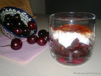 Салат с черешней и свеклой