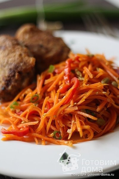 Пикантный морковный салат фото к рецепту 2