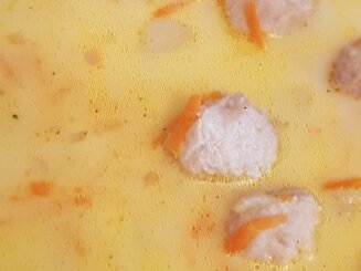 Сырный суп с фрикадельками