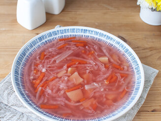 Постный борщ с пшеном (без масла)