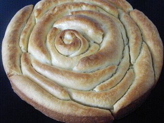 Хлеб "Роза" с сыром и укропом
