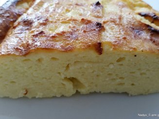 Творожная запеканка с кукурузной мукой