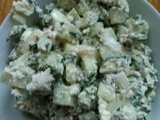 Египетский салат с фетой и мятой