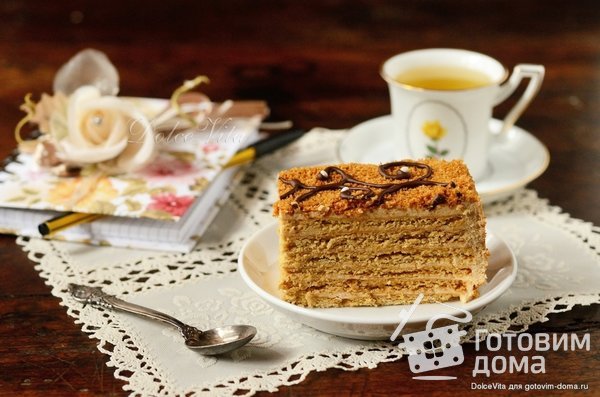 Чешский медовый торт “Марленка” (классический) фото к рецепту 8