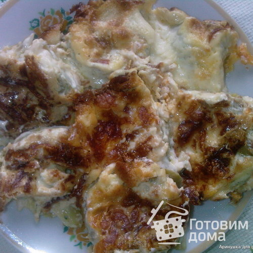Кабачки  с сыром