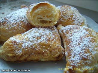 Индийское пироженое (с бананом и белым шоколадом)