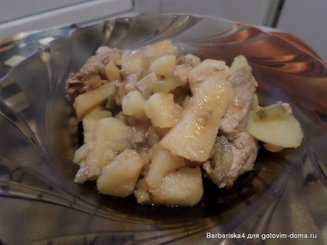 Азу из говядины на огуречном рассоле