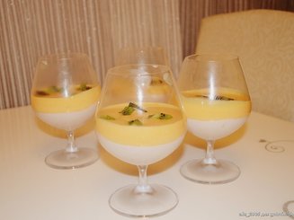 Желе из сметаны,тыквы и творога