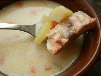 Суп из семги по-шведски