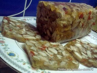 Зельц из куриных окорочков