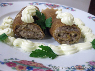 Заварные блины на кефире