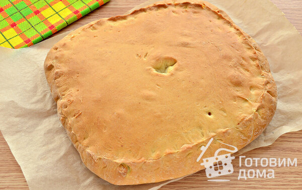 Праздничный пирог по-махеевски с картофелем и курицей фото к рецепту 10