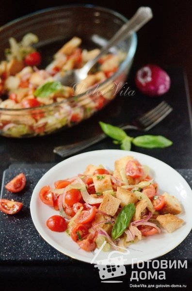 Panzanella – Тосканский салат &quot;Панцанелла&quot; от Симоне Руджати фото к рецепту 3