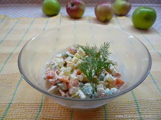 Салат с плавленным сырком