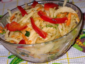 Салат с капустой "Пестренький"