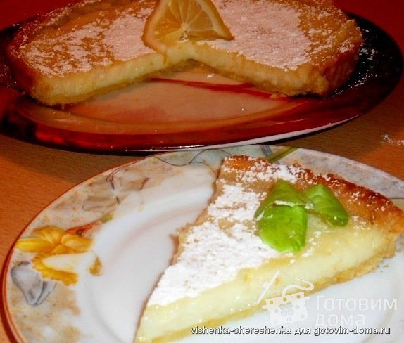Лимонный пирог по-французски фото к рецепту 1