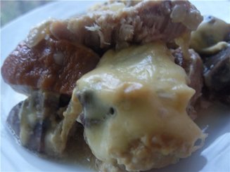 Запеченная свинина с грибами