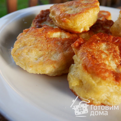 Вкусные дрожжевые луковые оладьи на воде