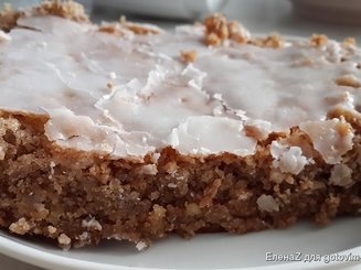 Быстрый ореховый кекс из 3 составляющих
