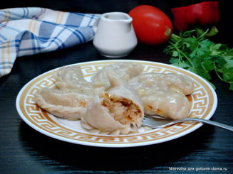 Вареники с капустой и гречкой