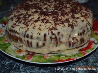 Легкий  медовик (жидкое тесто)