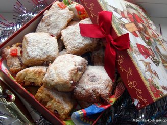 Рождественское  немецкое печенье "Mini-Stollen"