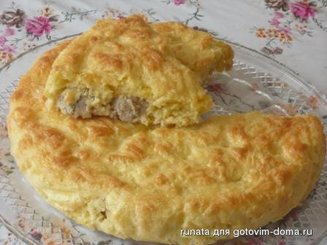 Пирог с фрикадельками