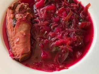 Борщ на ребрышках
