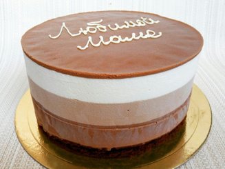 Торт-мусс "Три шоколада" от Луки Монтерсино