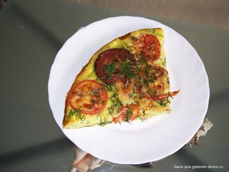 Пицца на кабачковой основе