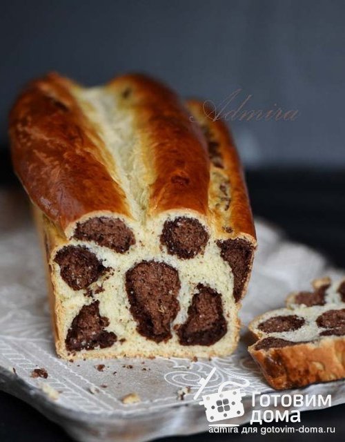 Леопардовая сдобная бриошь