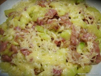 Цуккини с сыром и беконом