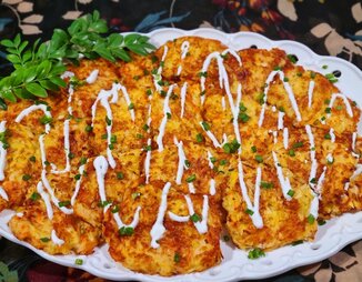 Оладьи из капусты и сыра