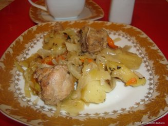 Курица с овощами