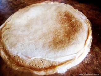 Заварные блины на кефире