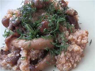 Пшеничная каша с грибами "Вкуснотеево"