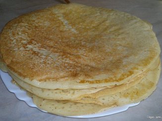 Заварные блины на кефире